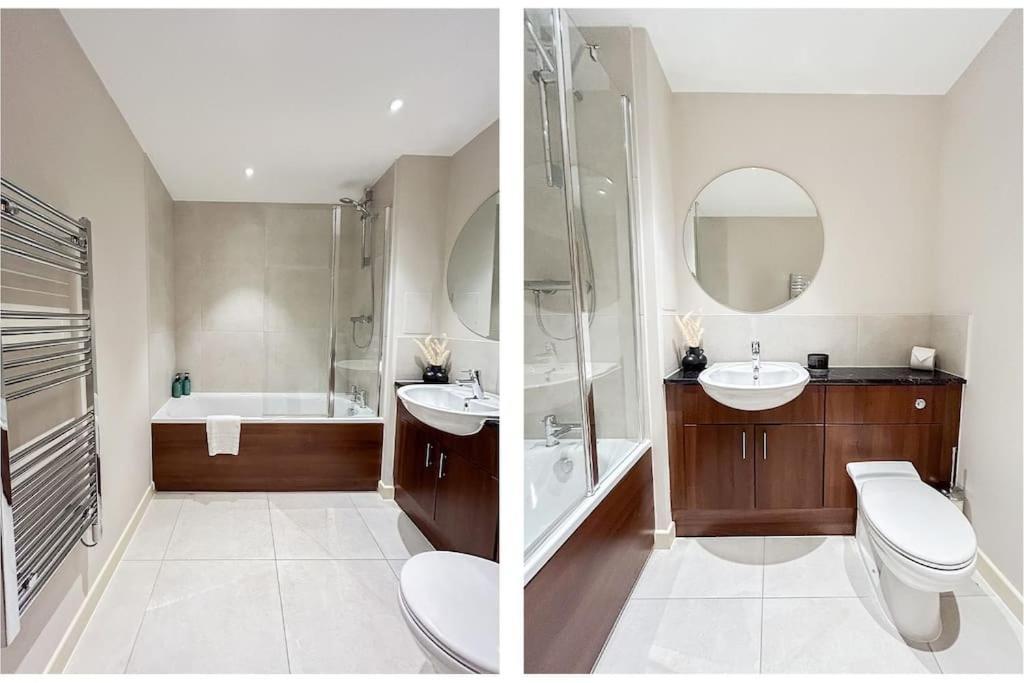 Stylish Urban Sanctuary With Parking Apartment Londra Exterior foto